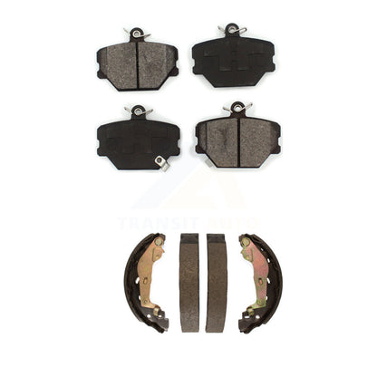 Semi-Metallic Brake Pads And Drum Shoes Front Rear Kit For Smart Fortwo