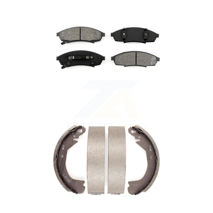 Semi-Metallic Brake Pads And Drum Shoe Front Rear Kit For Chevrolet Lumina Monte
