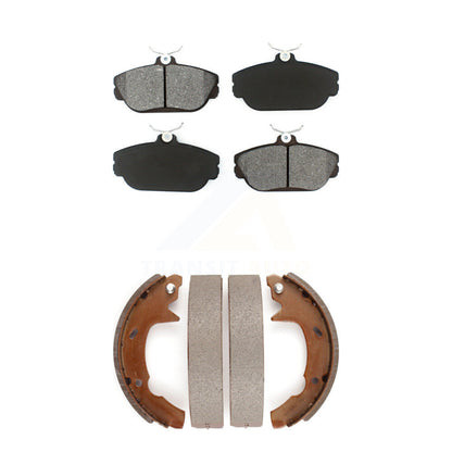 Semi-Metallic Brake Pads Drum Shoes Front Rear Kit For Ford Taurus Mercury Sable