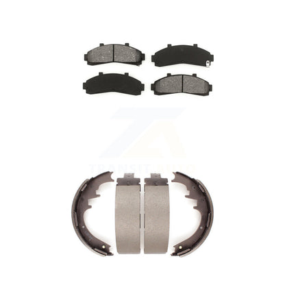 Semi-Metallic Brake Pads & Drum Shoes Front Rear Kit For Ford Ranger Mazda B4000