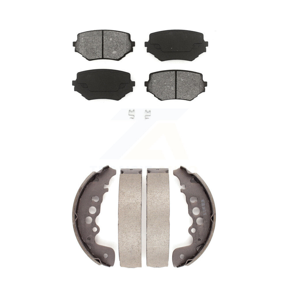 Semi-Metallic Brake Pads And Drum Shoes Front Rear Kit For Suzuki Grand Vitara