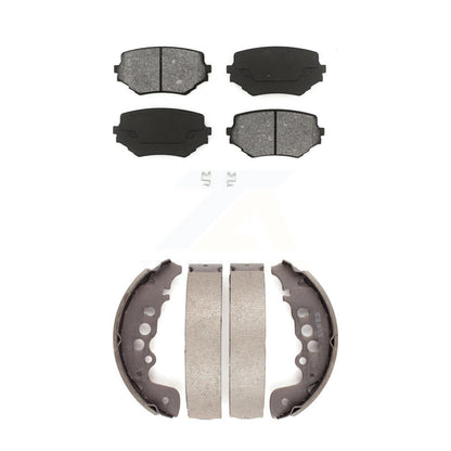Semi-Metallic Brake Pads And Drum Shoes Front Rear Kit For Suzuki Grand Vitara