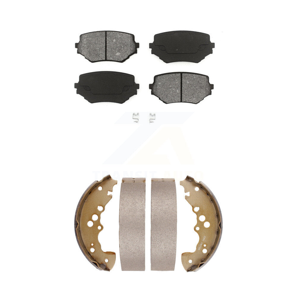 Semi-Metallic Brake Pads & Drum Shoe Front Rear Kit For Suzuki XL-7 Grand Vitara