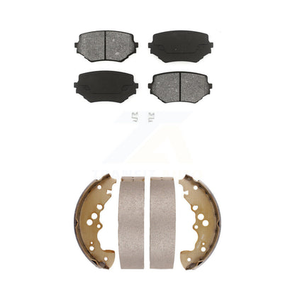 Semi-Metallic Brake Pads & Drum Shoe Front Rear Kit For Suzuki XL-7 Grand Vitara