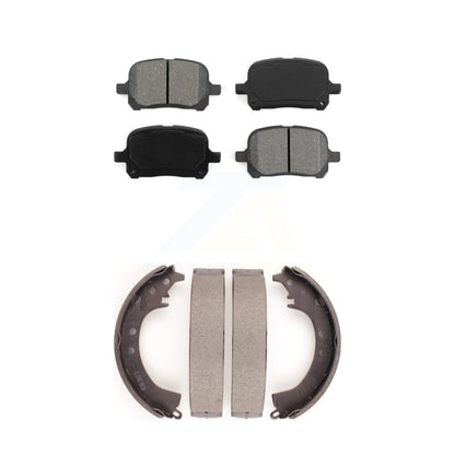 Semi-Metallic Brake Pads And Drum Shoes Front Rear Kit For Toyota Solara