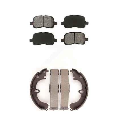 Semi-Metallic Brake Pads And Drum Shoes Front Rear Kit For Toyota Corolla
