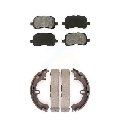 Semi-Metallic Brake Pads & Drum Shoe Front Rear Kit For Toyota Corolla Chevrolet
