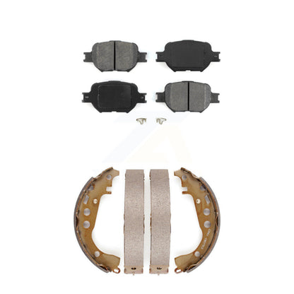 Semi-Metallic Brake Pads And Drum Shoes Front Rear Kit For Toyota Celica