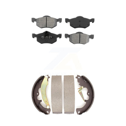 Semi-Metallic Brake Pads & Drum Shoe Front Rear Kit For 2007 Ford Escape Mercury