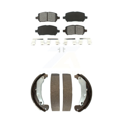 Semi-Metallic Brake Pads & Drum Shoe Front Rear Kit For Chevrolet Cobalt Pontiac