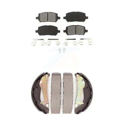 Semi-Metallic Brake Pads & Drum Shoe Front Rear Kit For Chevrolet Cobalt Pontiac