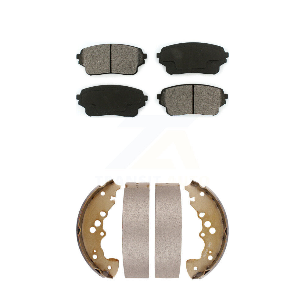 Semi-Metallic Brake Pads And Drum Shoes Front Rear Kit For Suzuki XL-7