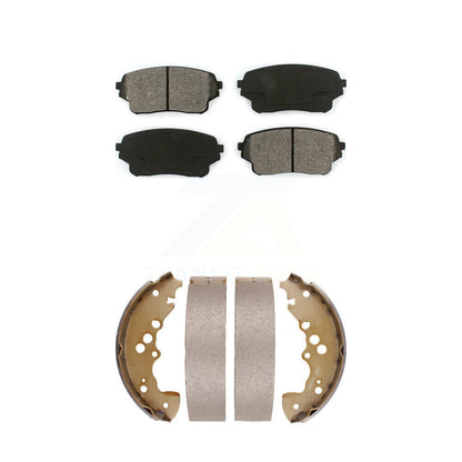 Semi-Metallic Brake Pads And Drum Shoes Front Rear Kit For Suzuki XL-7