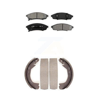 Semi-Metallic Brake Pads Drum Shoe Front Rear Kit For Oldsmobile Cutlass Supreme