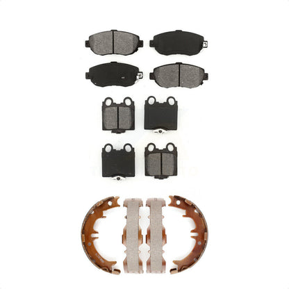 Semi-Metallic Brake Pads Parking Shoe Front Rear Kit For Lexus SC430 IS300 GS300