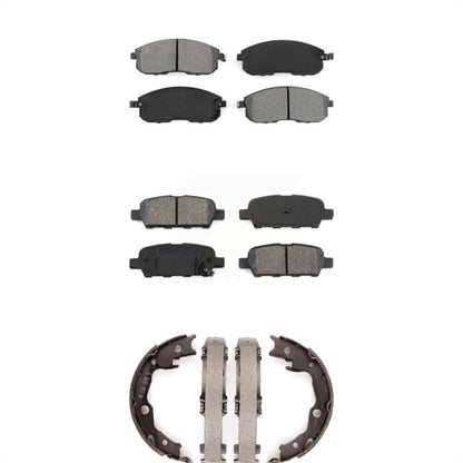 Semi-Metallic Brake Pads And Parking Shoes Front Rear Kit For Nissan Sentra Juke