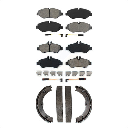 Semi-Metallic Brake Pads And Parking Shoe Front Rear Kit For Sprinter 2500 Dodge