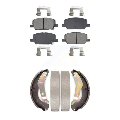 Semi-Metallic Brake Pads And Drum Shoes Front Rear Kit For Chevrolet Trax