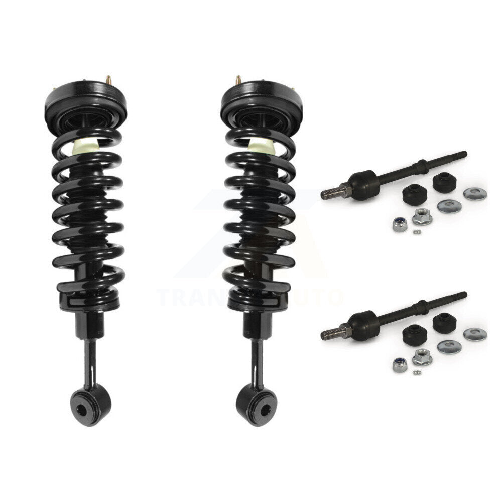 Shock Assembly & TQ Link Front Kit For 2006-2008 Ford F-150 Lincoln Mark LT 4WD