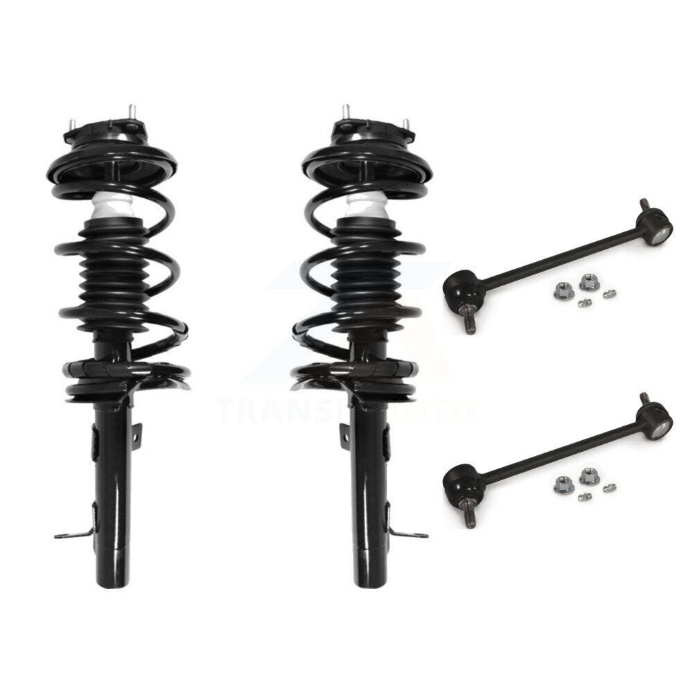 Complete Shock Assembly And TQ Link Front Kit For Ford Focus Excludes SVT Models