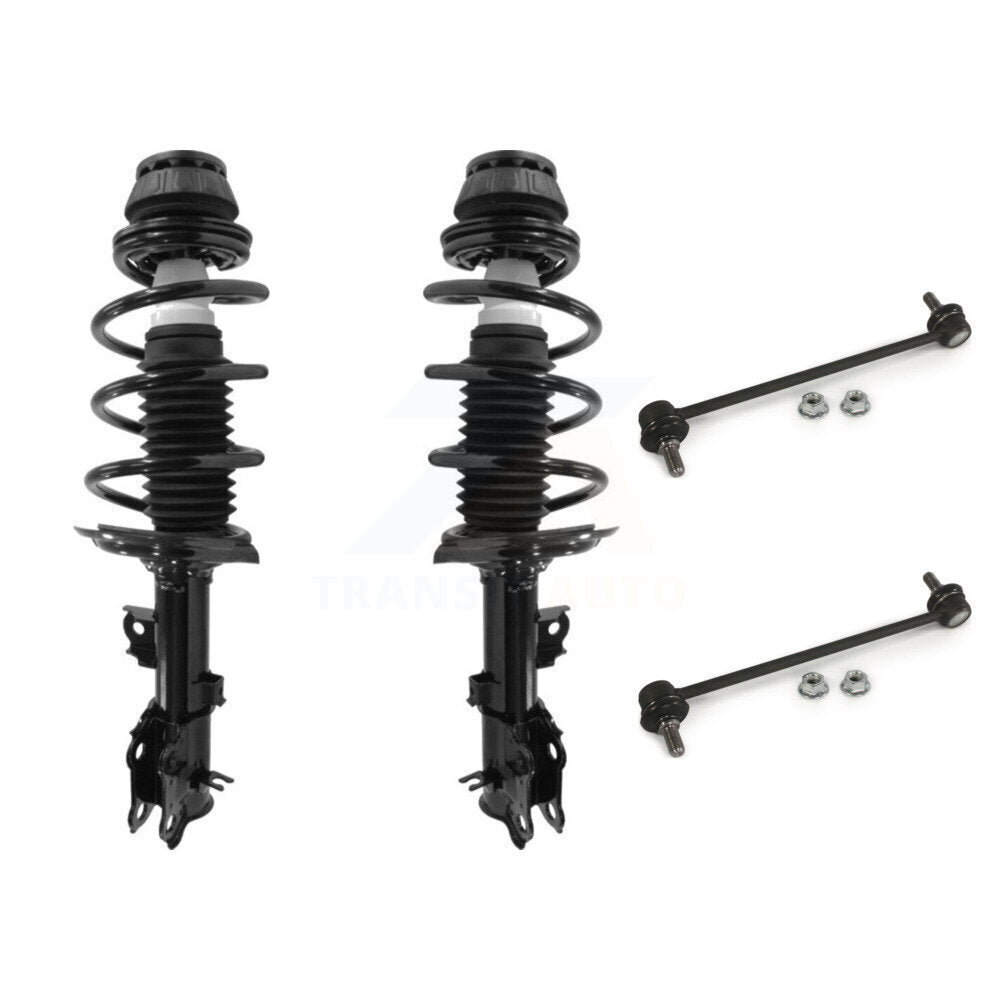 Complete Shock Assembly & TQ Link Front Kit For 2012-2017 Hyundai Accent Kia Rio