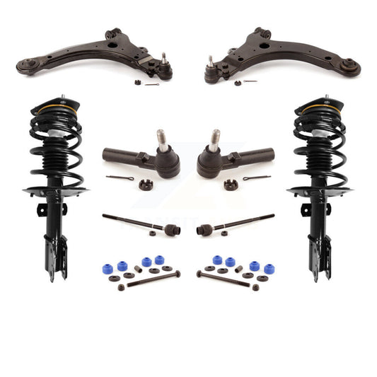 Arms And Complete Shock Tie Rods Link Sway Bar Front Kit For Pontiac Grand Prix