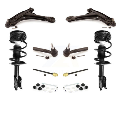 Arms Complete Shock Tie Rods Link Sway Bar Front Kit (10Pc) For Pontiac Grand Am
