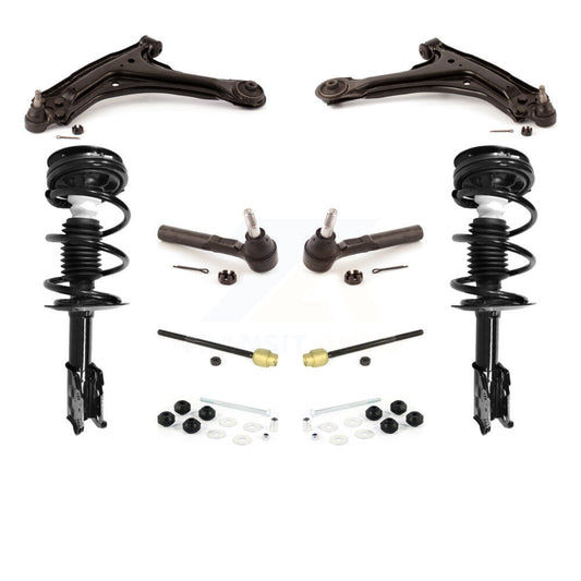 Arms Complete Shock Tie Rods Link Sway Bar Front Kit (10Pc) For Pontiac Grand Am