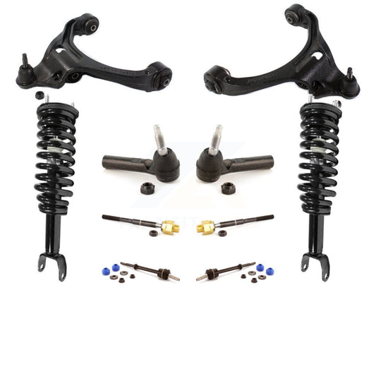 Control Arms & Complete Shock Tie Rods Link Sway Bar Front Kit (10Pc) For Dodge