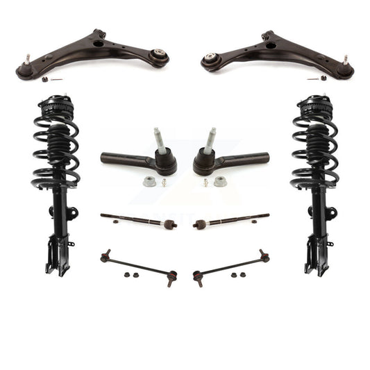 Arms Complete Shock Tie Rods Link Sway Bar Front Kit (10Pc) For Dodge Grand Town