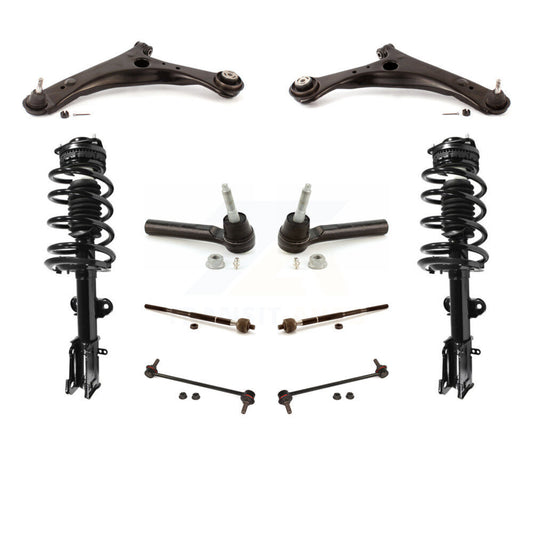 Arms Complete Shock Tie Rods Link Sway Bar Front Kit (10Pc) For Dodge Grand Town