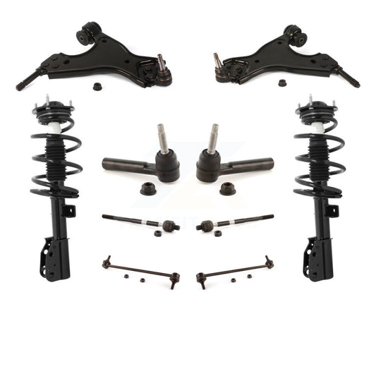 Arms Complete Shock Tie Rods Link Sway Bar Front Kit (10Pc) For Chevrolet Buick