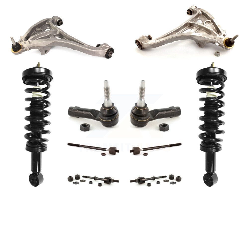 Control Arms Complete Shock Tie Rods Link Sway Bar Front Kit (10Pc) For Ford LT