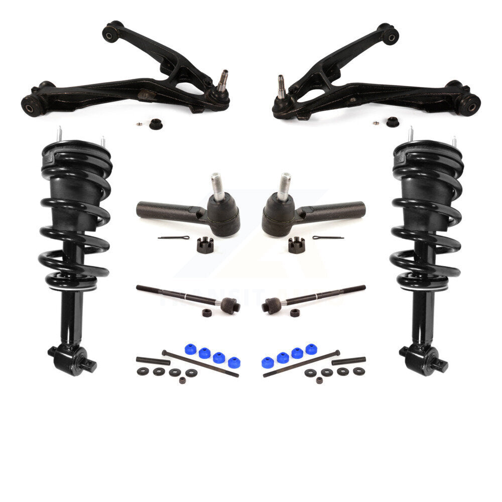 Control Arms Complete Shock Tie Rods Link Sway Bar Front Kit (10Pc) For GMC 1500