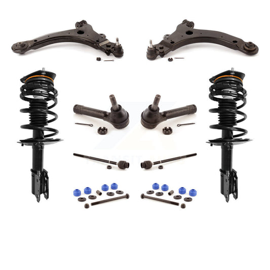 Arms & Complete Shock Tie Rods Link Sway Bar Front Kit (10Pc) For Pontiac Grand