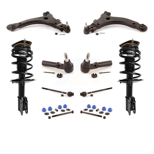 Arms & Complete Shock Tie Rods Link Sway Bar Front Kit (10Pc) For Buick LaCrosse