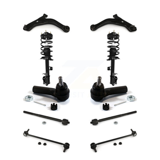 Arms & Complete Shock Tie Rods Link Sway Bar Front Kit (10Pc) For Mazda Tribute