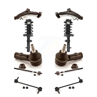 Control Arms And Complete Shock Tie Rods Link Sway Bar Front Kit For Ford Focus