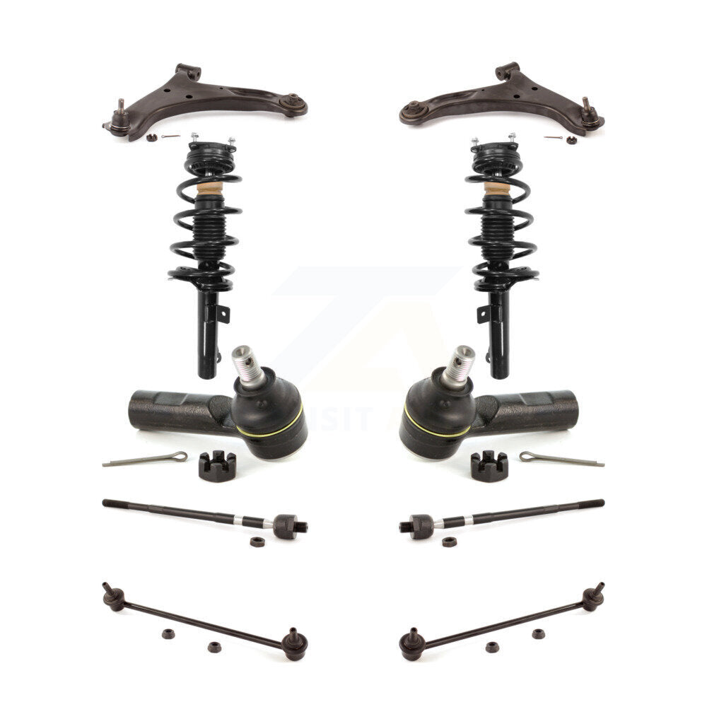 Arms And Complete Shock Tie Rods Link Sway Bar Front Kit For Suzuki Grand Vitara