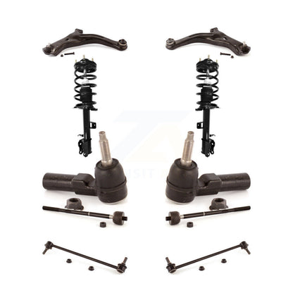 Arms And Complete Shock Tie Rods Link Sway Bar Front Kit (10Pc) For Ford Escape