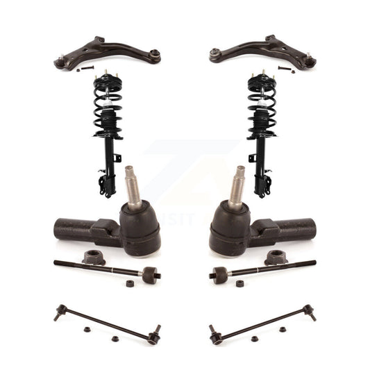 Arms And Complete Shock Tie Rods Link Sway Bar Front Kit (10Pc) For Ford Escape