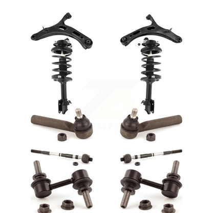 Arms & Complete Shock Tie Rods Link Sway Bar Front Kit (10Pc) For Subaru Outback