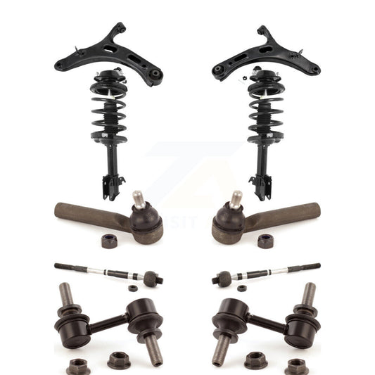 Arms & Complete Shock Tie Rods Link Sway Bar Front Kit (10Pc) For Subaru Outback
