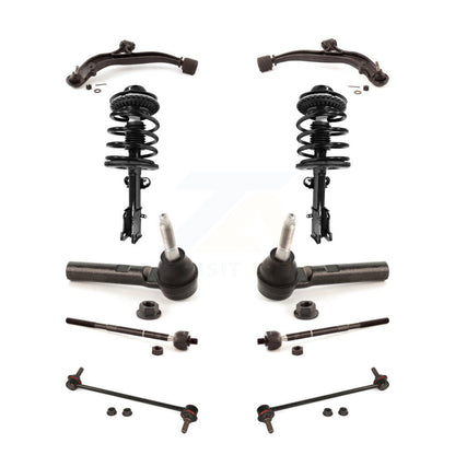 Control Arms Complete Shock Tie Rods Link Sway Bar Front Kit (10Pc) For Dodge &