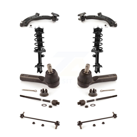 Arms And Complete Shock Tie Rods Link Sway Bar Front Kit (10Pc) For Honda CR-V