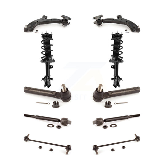 Arms And Complete Shock Tie Rods Link Sway Bar Front Kit (10Pc) For Honda CR-V
