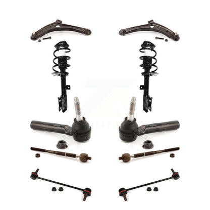 Arms And Complete Shock Tie Rods Link Sway Bar Front Kit (10Pc) For Jeep Patriot