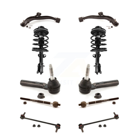Control Arms Complete Shock Tie Rods Link Sway Bar Front Kit (10Pc) For Dodge &