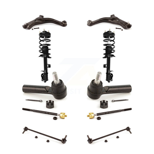 Arms & Complete Shock Tie Rods Link Sway Bar Front Kit (10Pc) For Mazda Tribute
