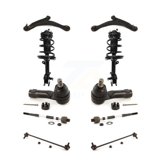 Arms Complete Shock Tie Rods Link Sway Bar Front Kit (10Pc) For Honda Ridgeline
